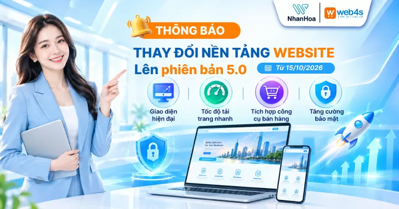 THÔNG BÁO CHUYỂN ĐỔI PHIÊN BẢN WEBSITE (Áp dụng từ ngày 15/10/2026)